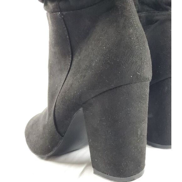 Coconut by Matisse Naomi Black Suede Knee Boots high heels sz 8.5 - Picture 8 of 9